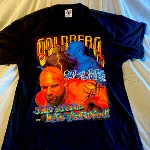 Vtg Goldberg rap-style wrestling t-shirt , rare , size large , $58